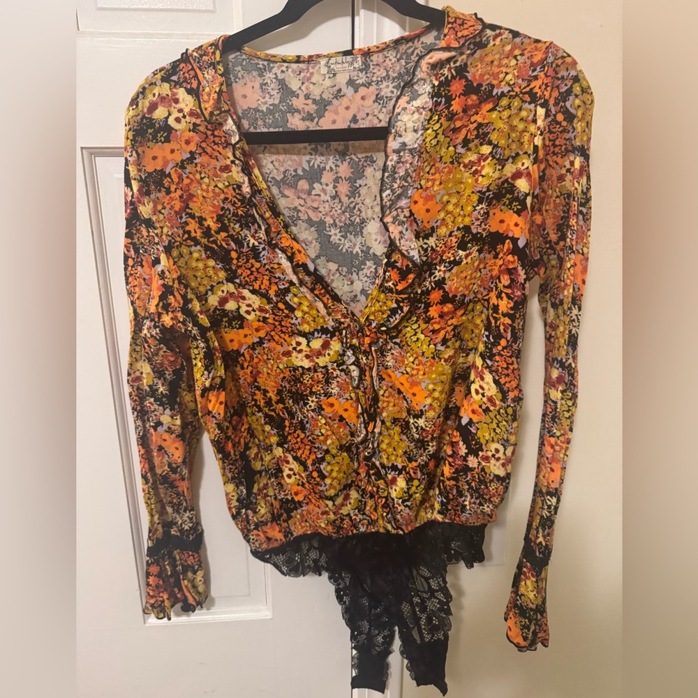 Floral Free People Body Suit